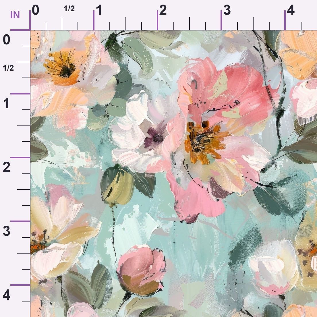 Blush Blooms Pattern 7 Minky Fabric