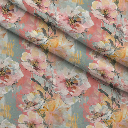 Blush Blooms Pattern 8 Minky Fabric