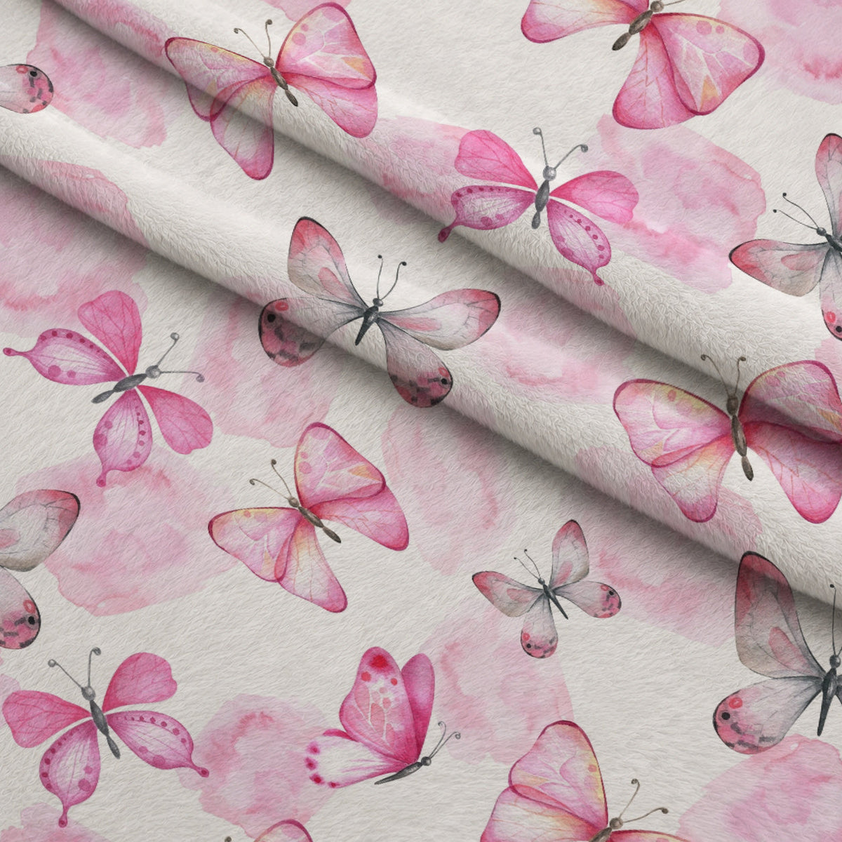 Blush Flutter Pattern 1 Minky Fabric