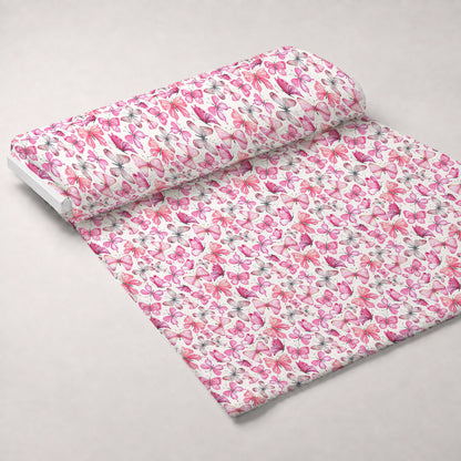 Blush Flutter Pattern 10 Minky Fabric