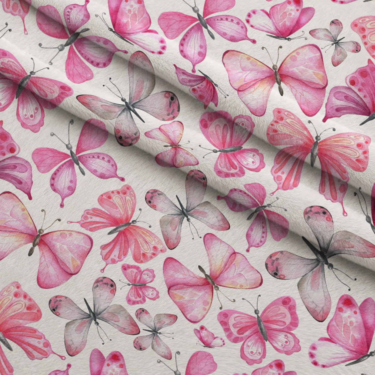 Blush Flutter Pattern 10 Minky Fabric