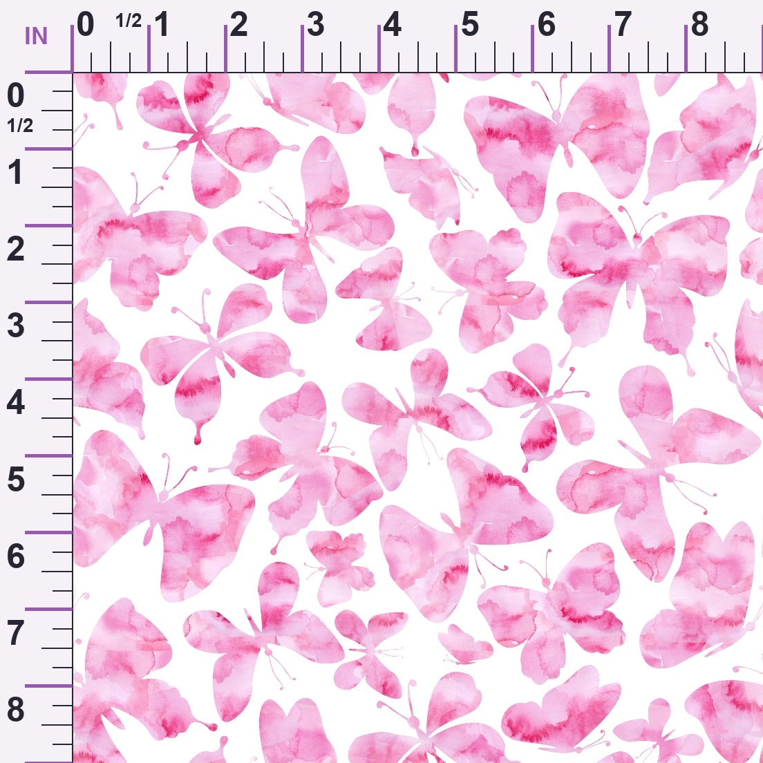 Blush Flutter Pattern 11 Minky Fabric