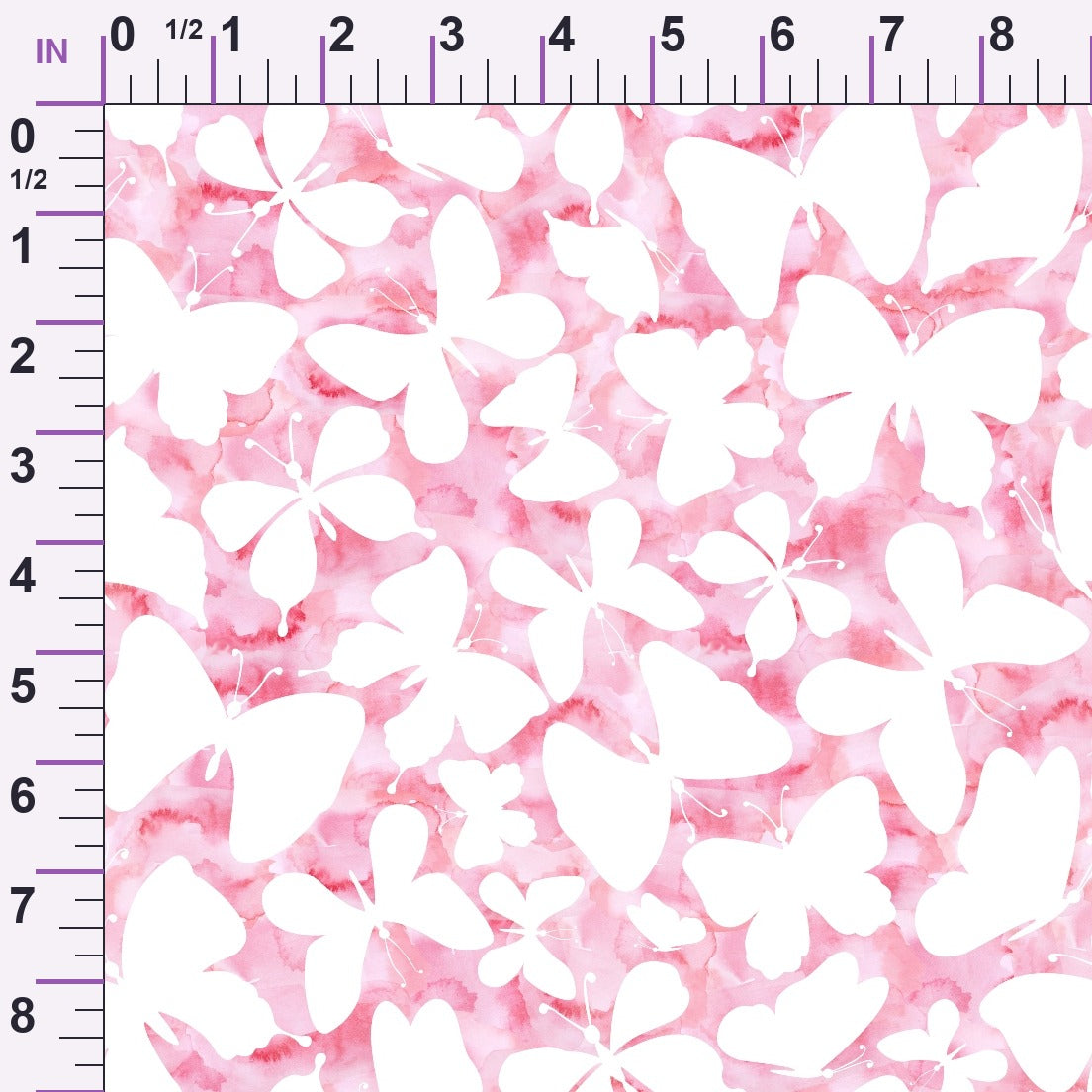 Blush Flutter Pattern 12 Minky Fabric