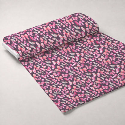 Blush Flutter Pattern 2 Minky Fabric