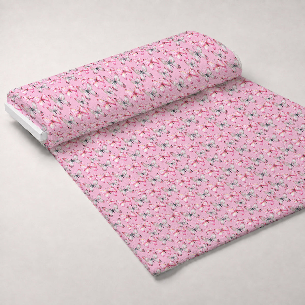 Blush Flutter Pattern 3 Minky Fabric
