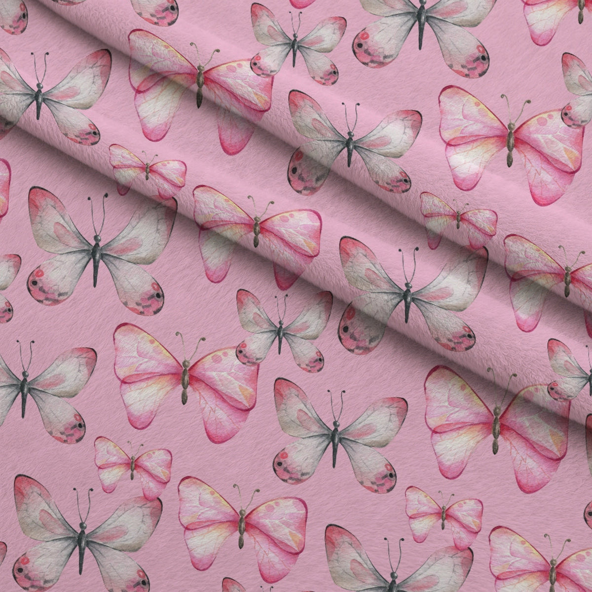 Blush Flutter Pattern 3 Minky Fabric