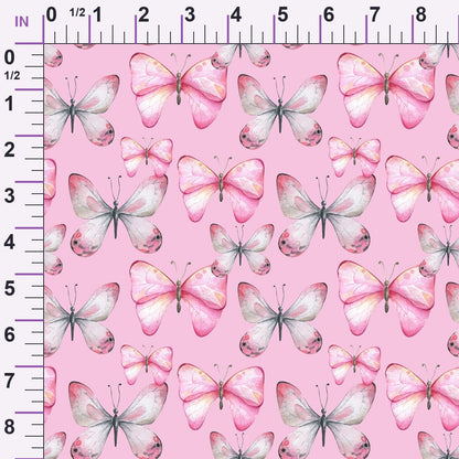 Blush Flutter Pattern 3 Minky Fabric
