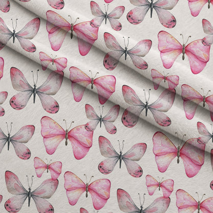Blush Flutter Pattern 4 Minky Fabric