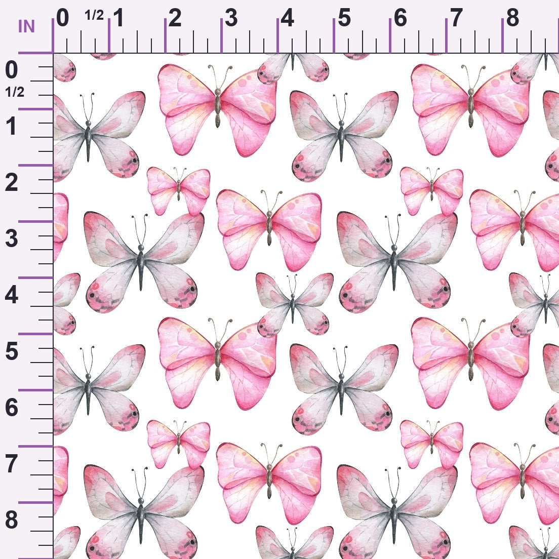 Blush Flutter Pattern 4 Minky Fabric