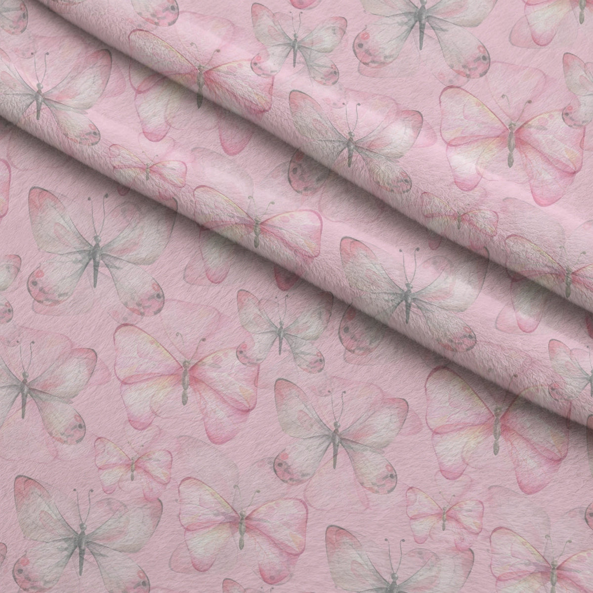 Blush Flutter Pattern 5 Minky Fabric