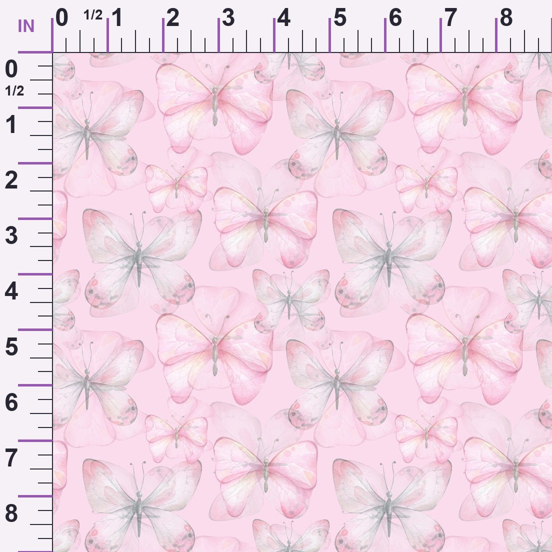 Blush Flutter Pattern 5 Minky Fabric