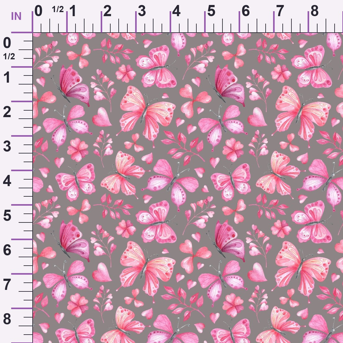 Blush Flutter Pattern 6 Minky Fabric