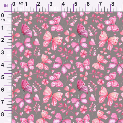 Blush Flutter Pattern 6 Minky Fabric