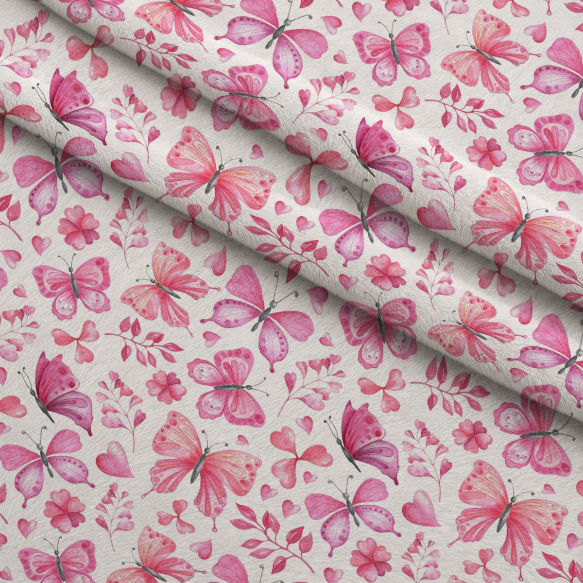 Blush Flutter Pattern 7 Minky Fabric