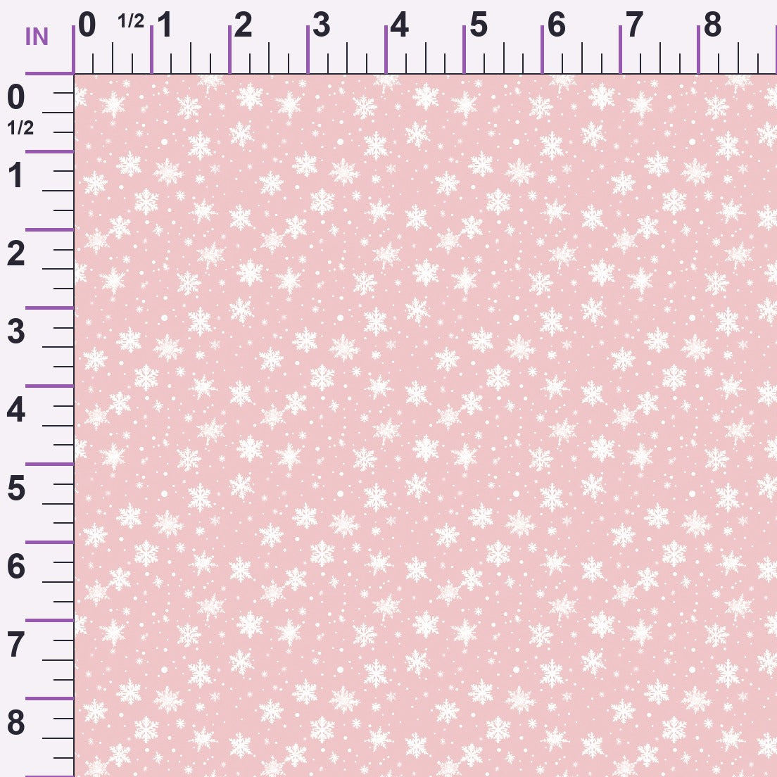 Blush Snowfall Pattern 1 Minky Fabric