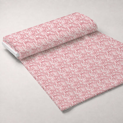 Blush Snowfall Pattern 10 Minky Fabric