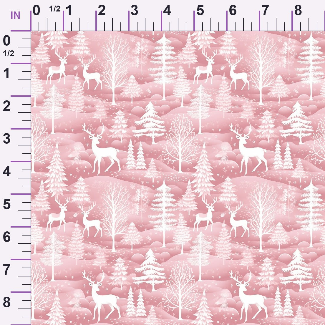 Blush Snowfall Pattern 10 Minky Fabric