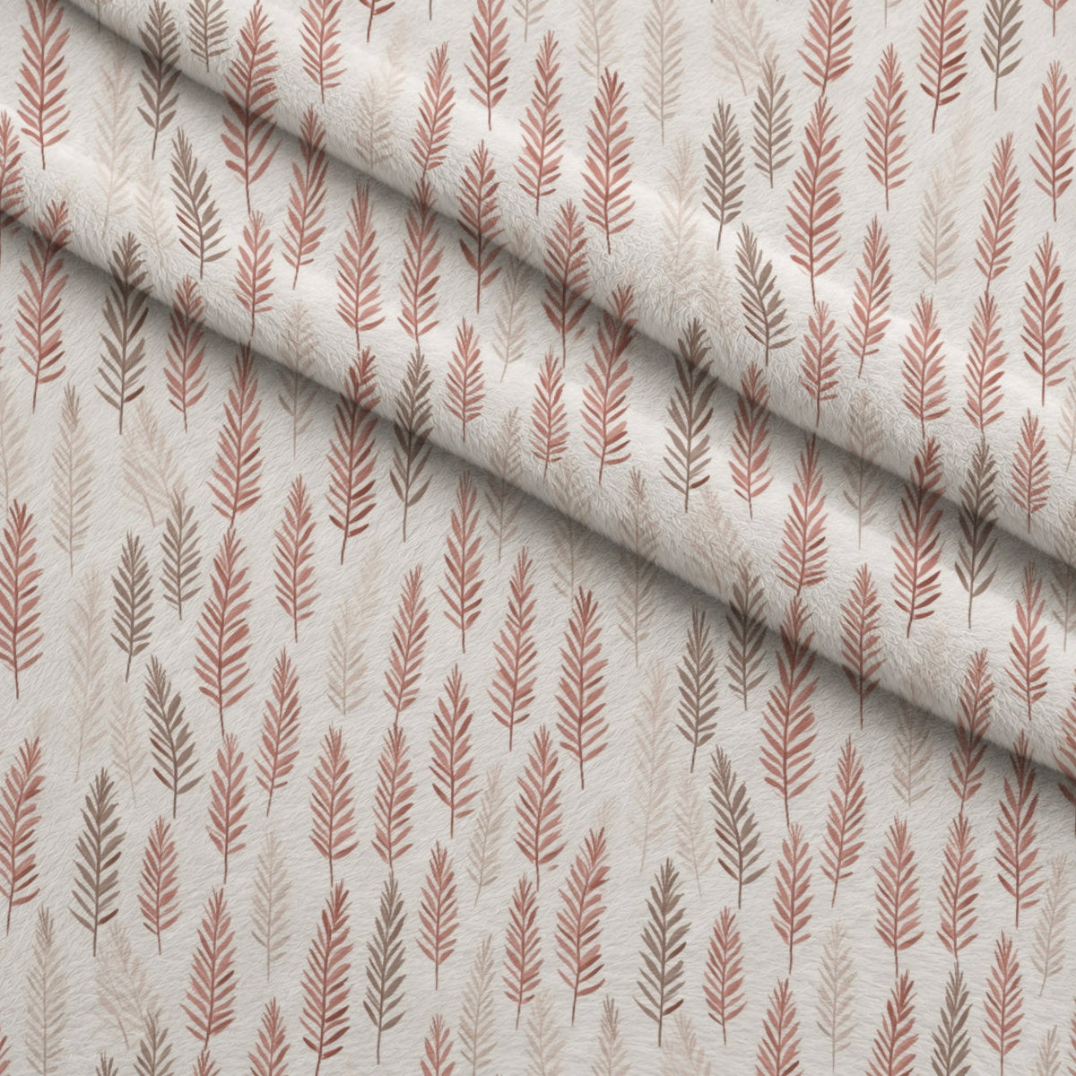 Blush Snowfall Pattern 11 Minky Fabric