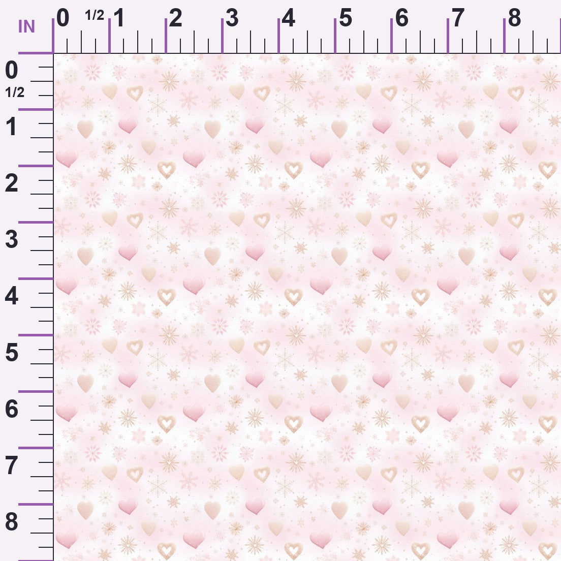 Blush Snowfall Pattern 12 Minky Fabric