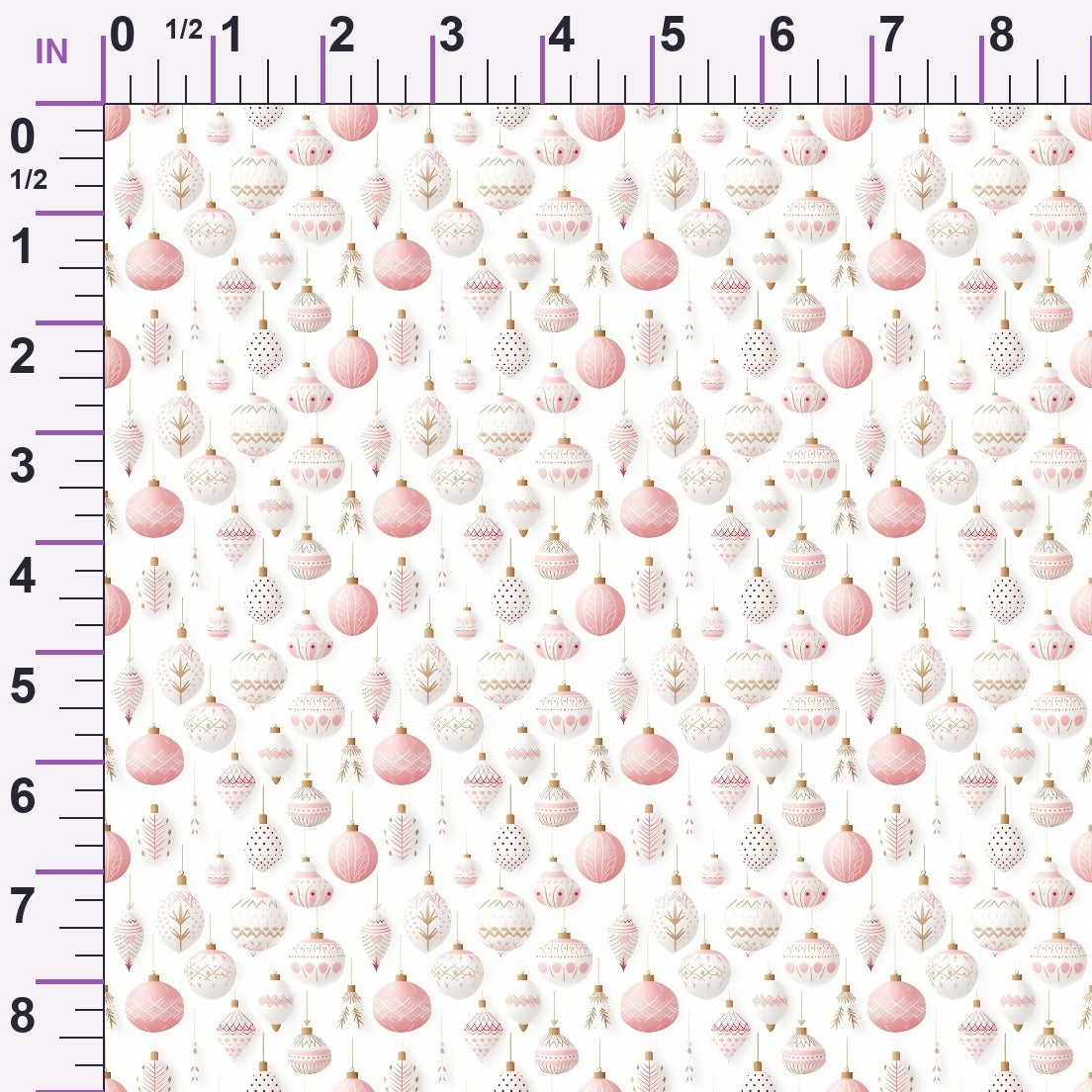 Blush Snowfall Pattern 13 Minky Fabric