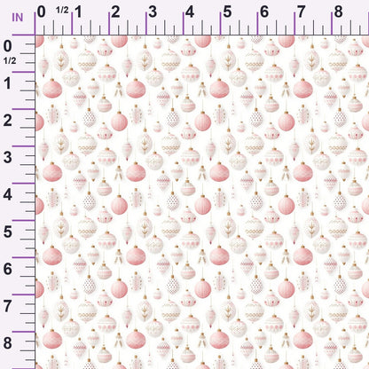 Blush Snowfall Pattern 13 Minky Fabric
