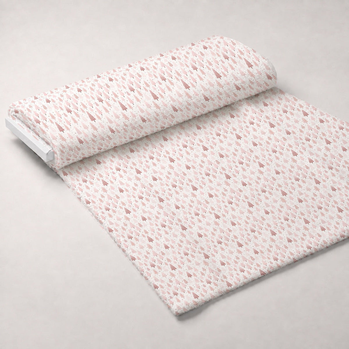 Blush Snowfall Pattern 14 Minky Fabric
