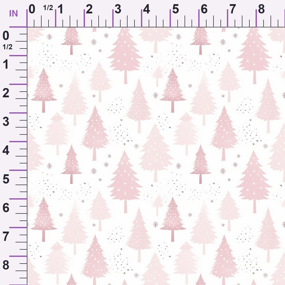Blush Snowfall Pattern 15 Minky Fabric
