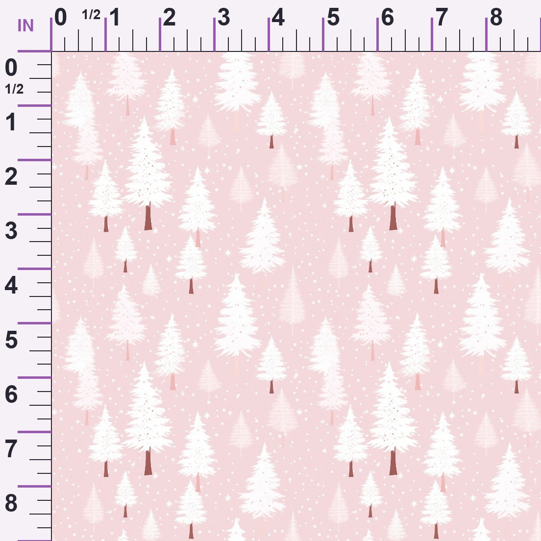 Blush Snowfall Pattern 19 Minky Fabric