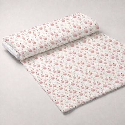 Blush Snowfall Pattern 2 Minky Fabric