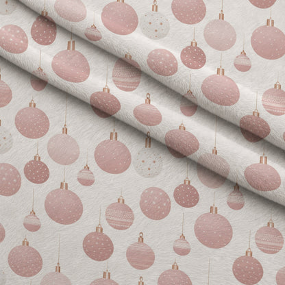 Blush Snowfall Pattern 3 Minky Fabric