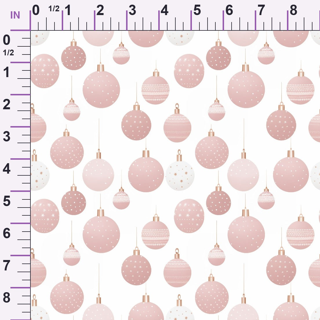 Blush Snowfall Pattern 3 Minky Fabric