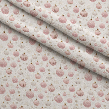 Blush Snowfall Pattern 4 Minky Fabric