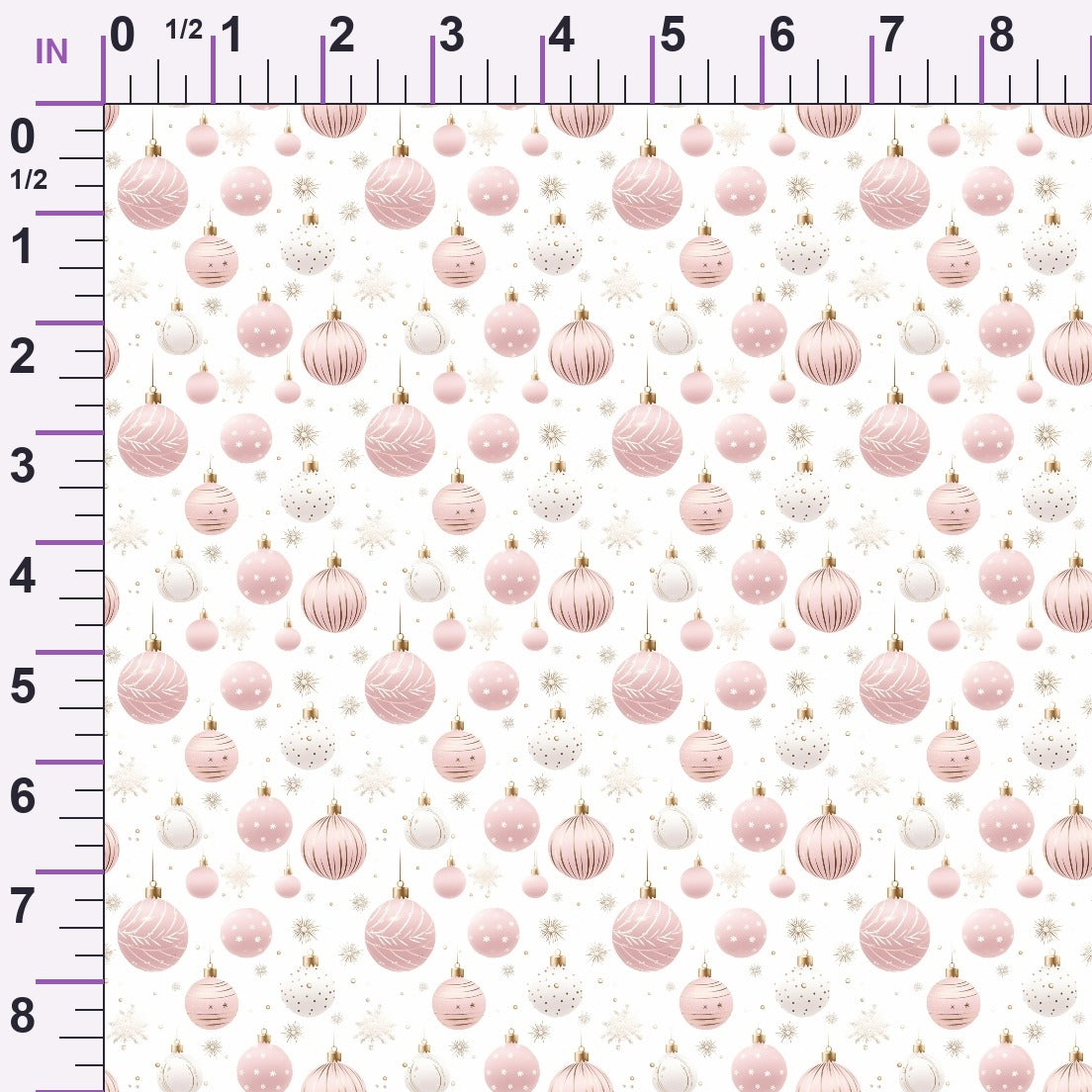 Blush Snowfall Pattern 4 Minky Fabric