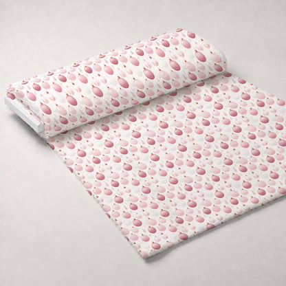 Blush Snowfall Pattern 5 Minky Fabric