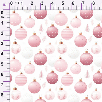 Blush Snowfall Pattern 5 Minky Fabric