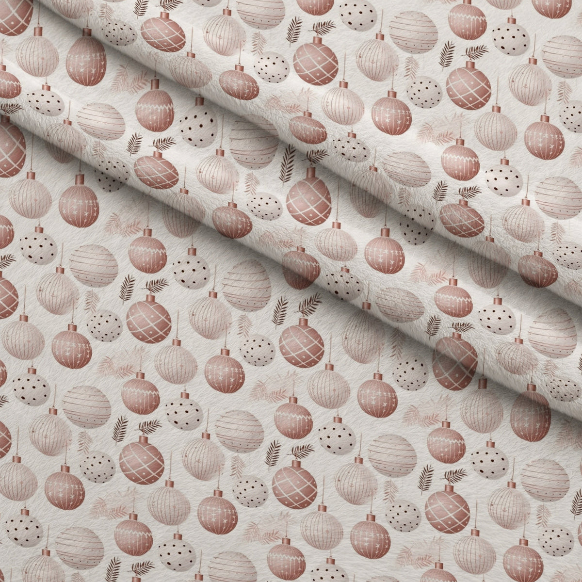 Blush Snowfall Pattern 6 Minky Fabric