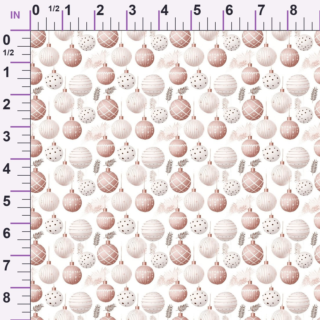 Blush Snowfall Pattern 6 Minky Fabric