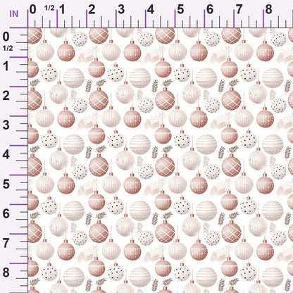 Blush Snowfall Pattern 6 Minky Fabric