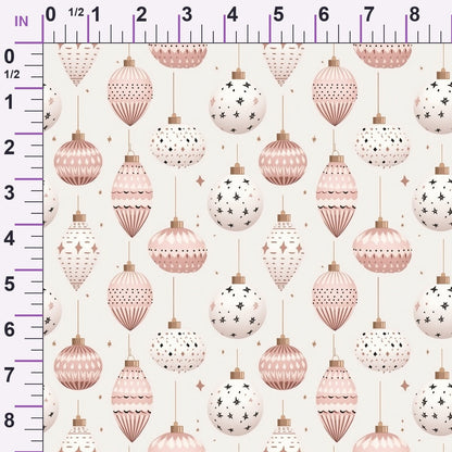 Blush Snowfall Pattern 7 Minky Fabric
