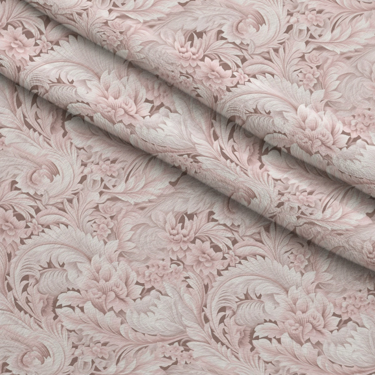 Blush Snowfall Pattern 8 Minky Fabric