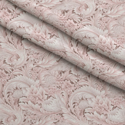 Blush Snowfall Pattern 8 Minky Fabric