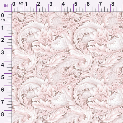 Blush Snowfall Pattern 8 Minky Fabric
