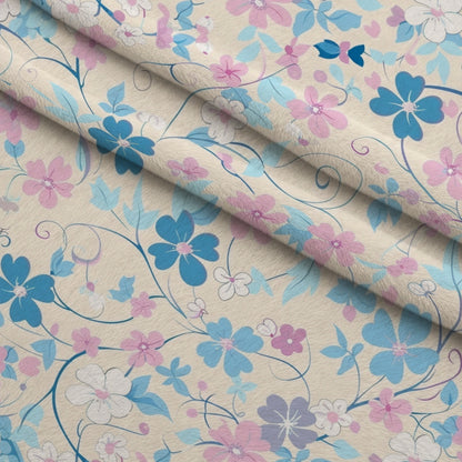 Blushing Meadow Pattern 17 Minky Fabric