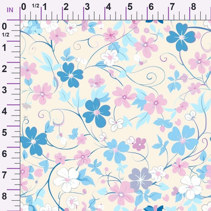 Blushing Meadow Pattern 17 Minky Fabric