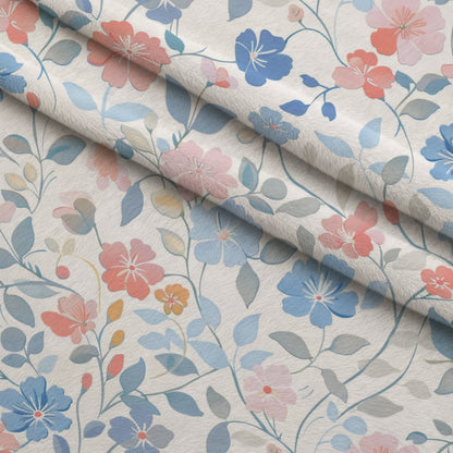 Blushing Meadow Pattern 2 Minky Fabric