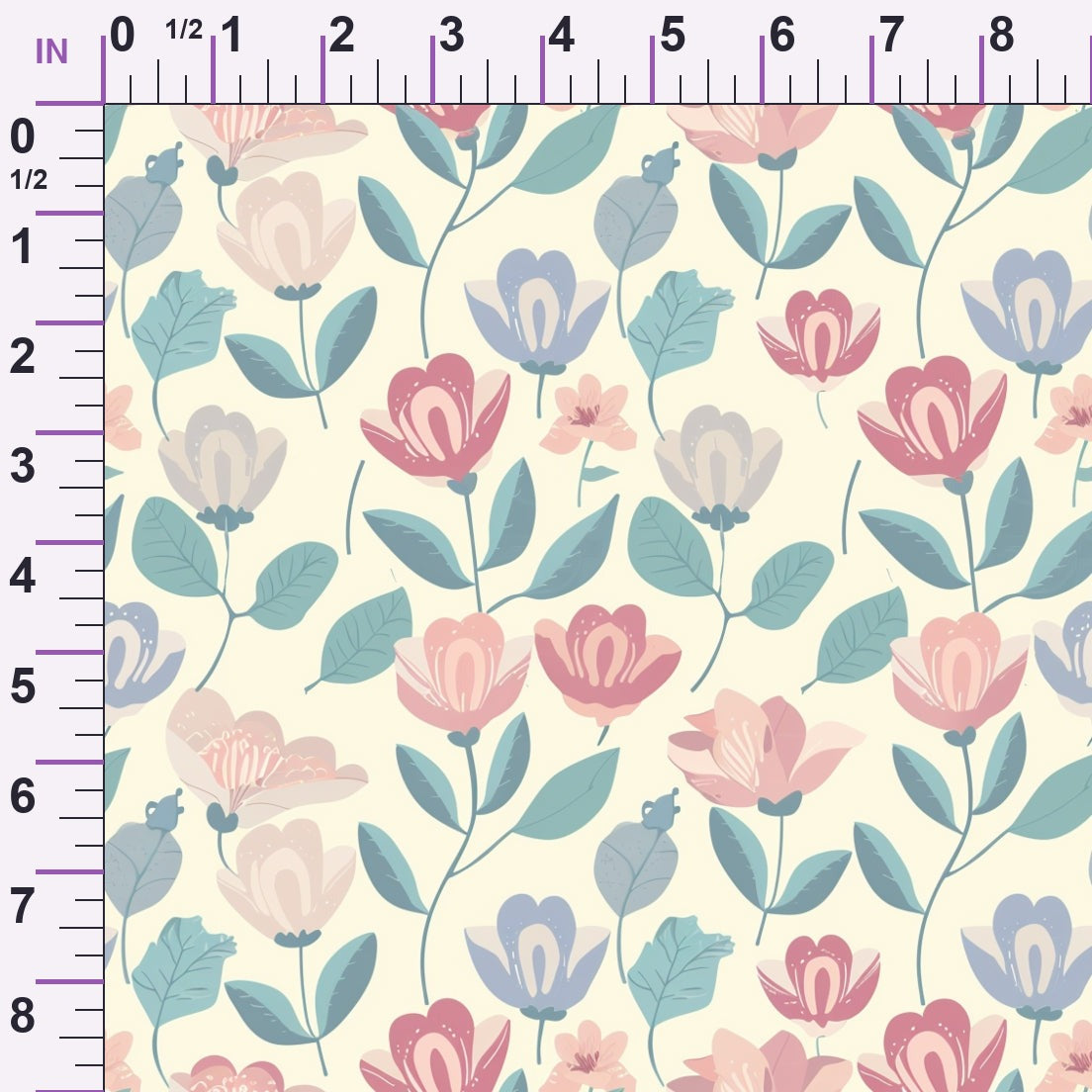 Blushing Meadow Pattern 29 Minky Fabric
