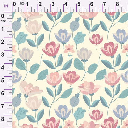 Blushing Meadow Pattern 29 Minky Fabric