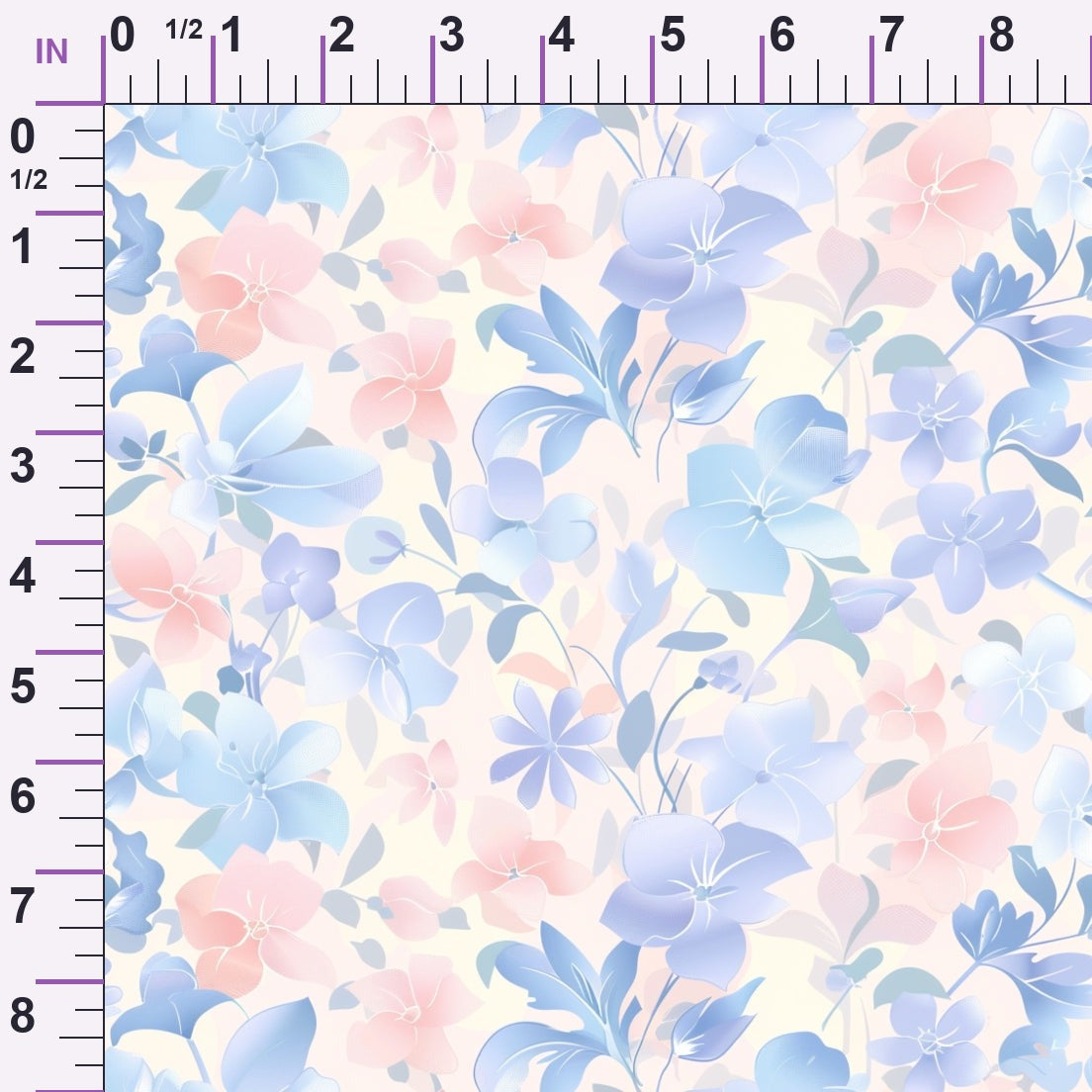 Blushing Meadow Pattern 5 Minky Fabric