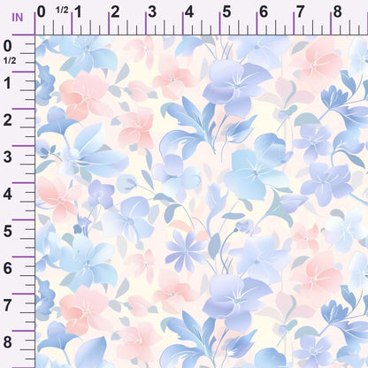 Blushing Meadow Pattern 5 Minky Fabric