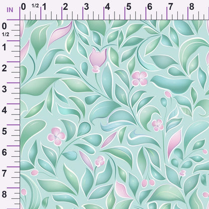 Blushing Meadow Pattern 7 Minky Fabric